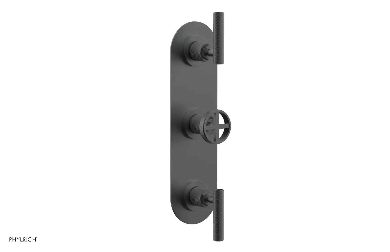 Phylrich Dustrie Knurled Thermostatic Valve with Two Volume Control by Phylrich