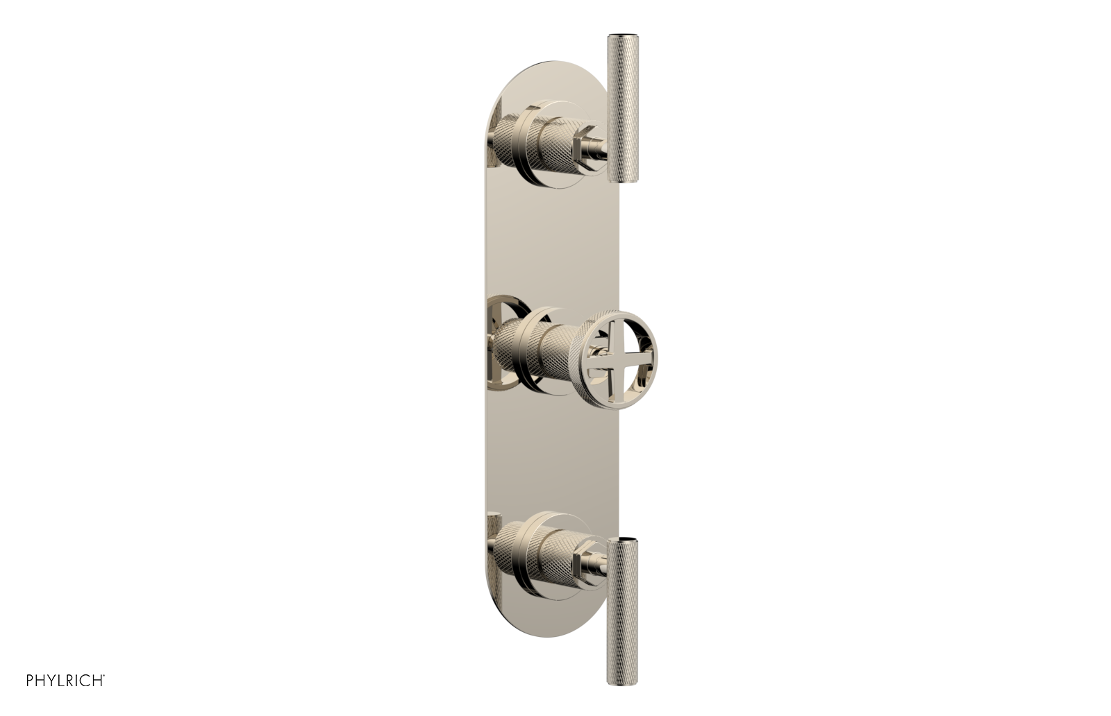 Phylrich Dustrie Knurled Thermostatic Valve with Two Volume Control