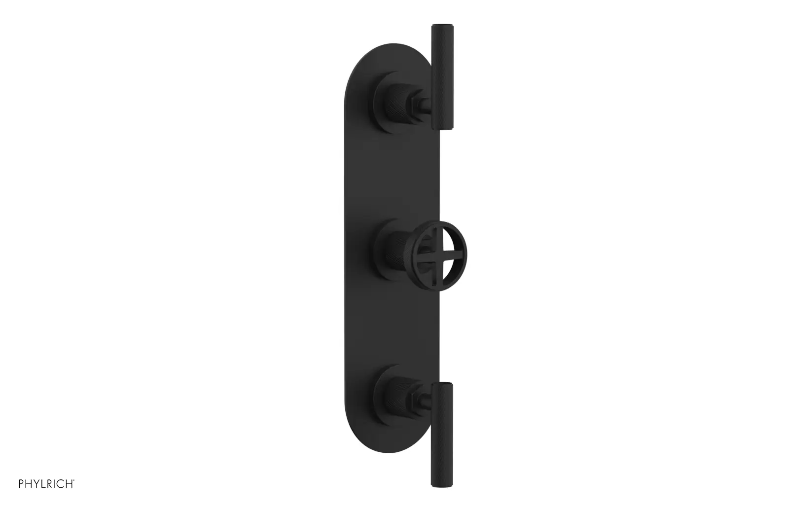 Phylrich Dustrie Knurled Thermostatic Valve with Two Volume Control by Phylrich