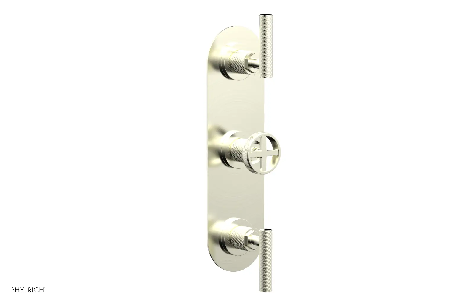 Phylrich Dustrie Knurled Thermostatic Valve with Two Volume Control by Phylrich