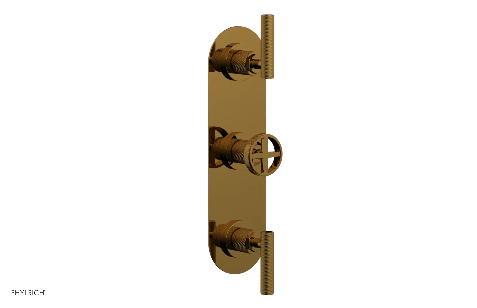 Phylrich Dustrie Knurled Thermostatic Valve with Two Volume Control by Phylrich