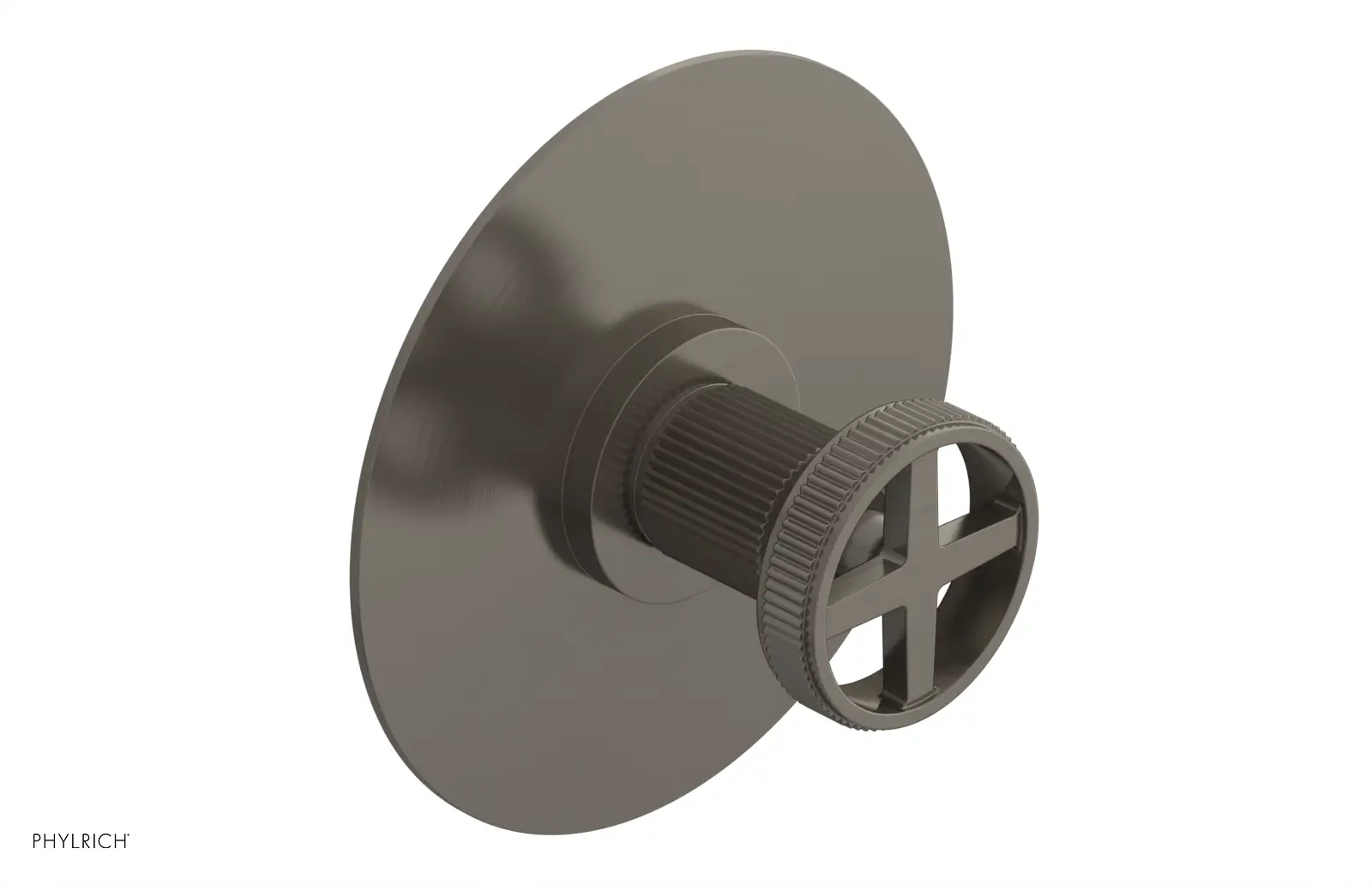 Phylrich Dustrie Grooved Thermostatic or Pressure Balance Shower Plate and Handle Trim by Phylrich