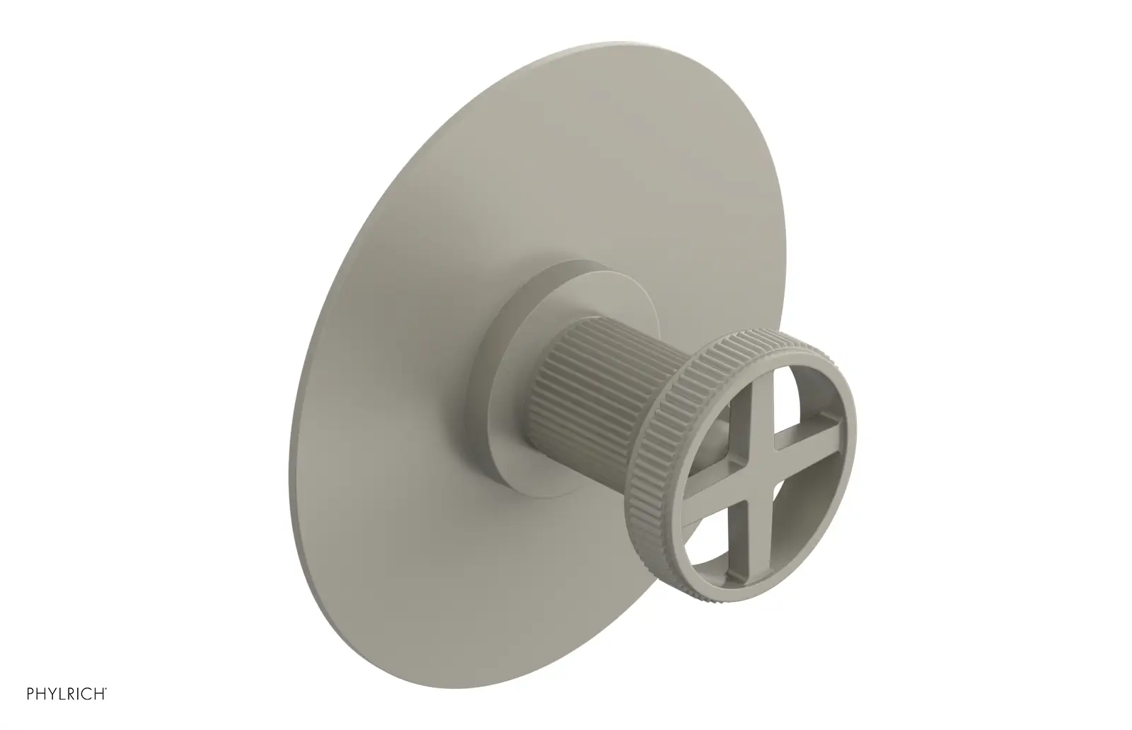 Phylrich Dustrie Grooved Thermostatic or Pressure Balance Shower Plate and Handle Trim by Phylrich