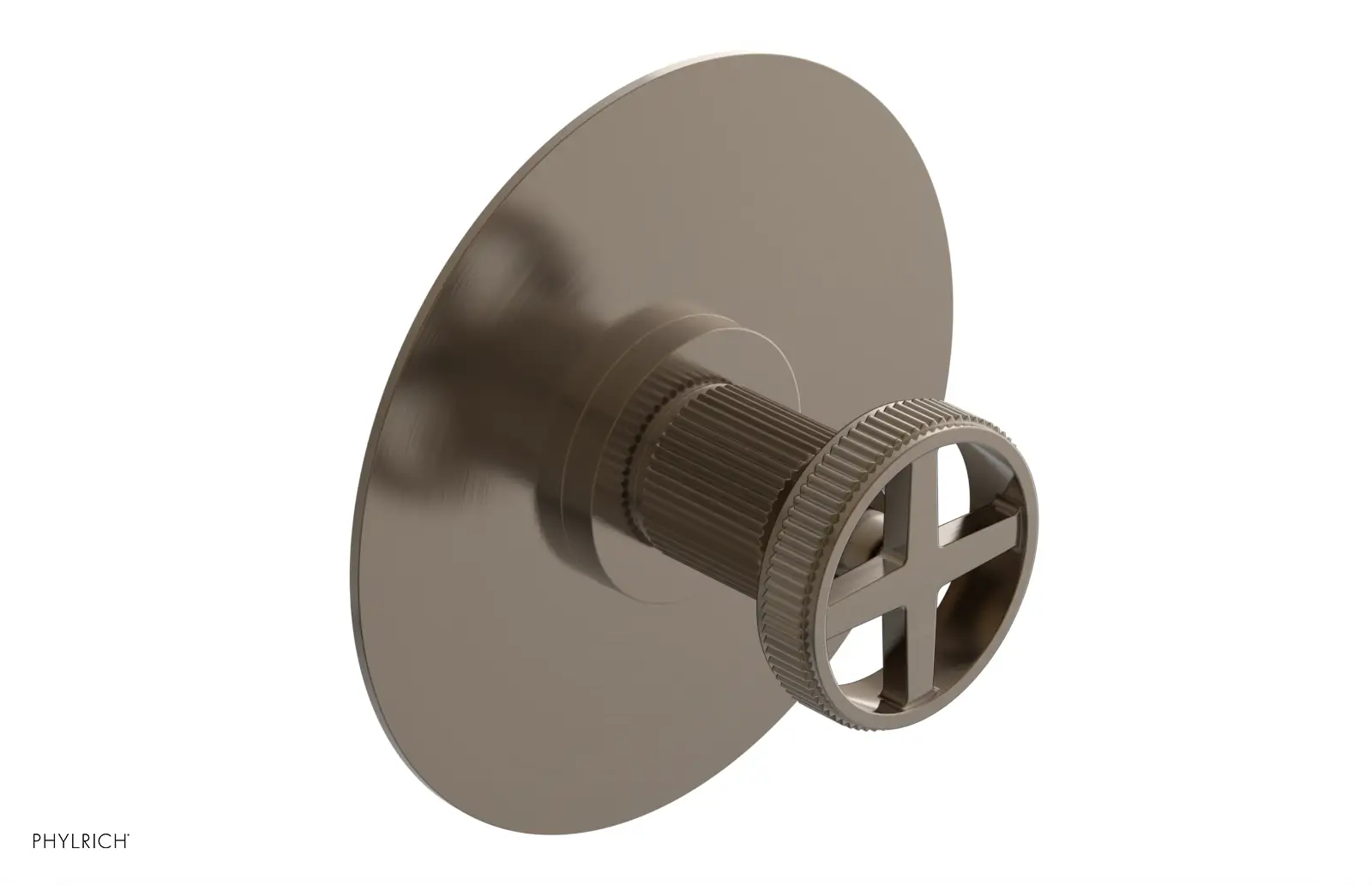 Phylrich Dustrie Grooved Thermostatic or Pressure Balance Shower Plate and Handle Trim by Phylrich