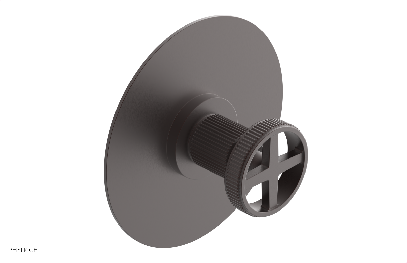 Phylrich Dustrie Grooved Thermostatic or Pressure Balance Shower Plate and Handle Trim