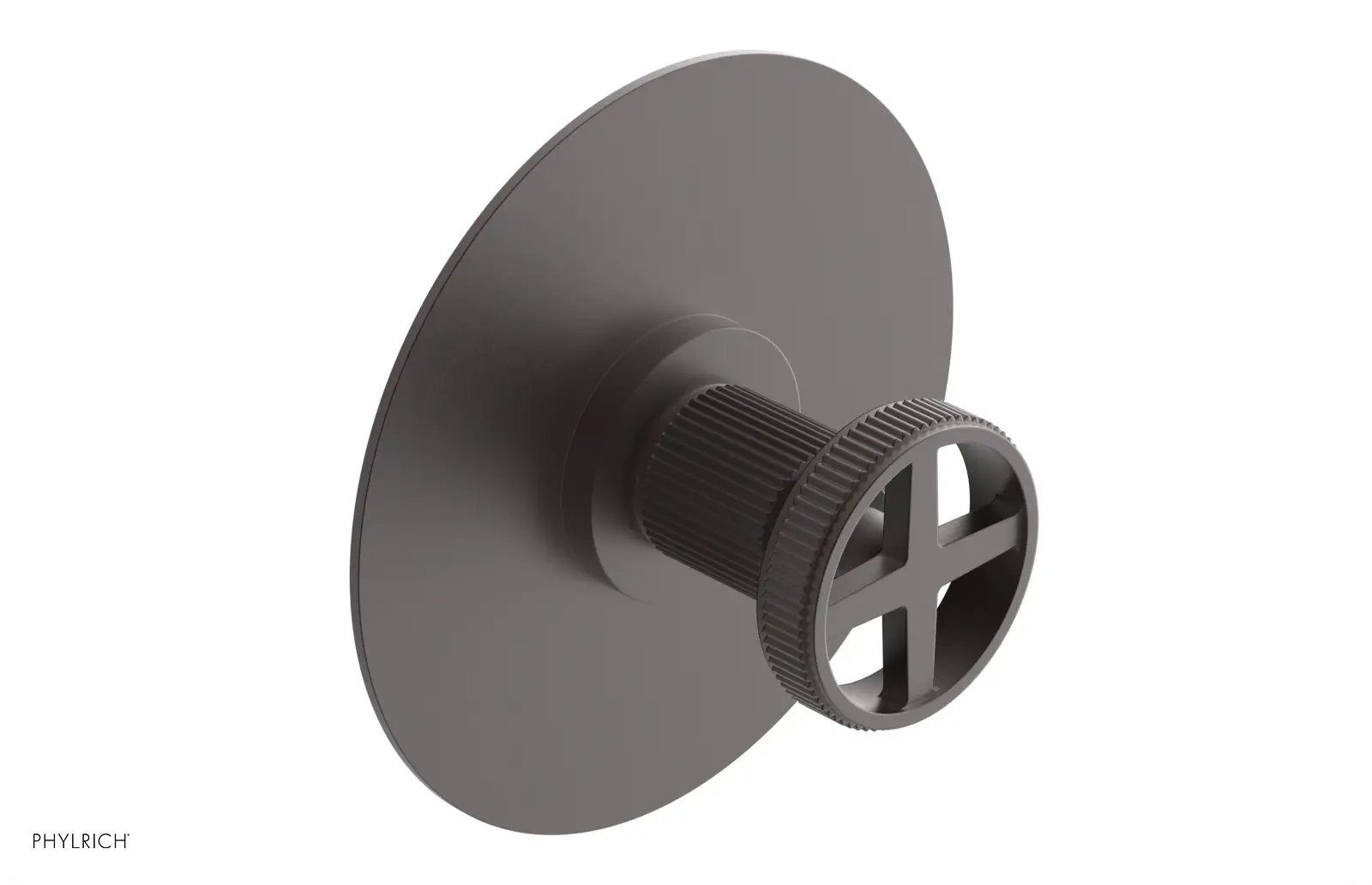 Phylrich Dustrie Grooved Thermostatic or Pressure Balance Shower Plate and Handle Trim by Phylrich