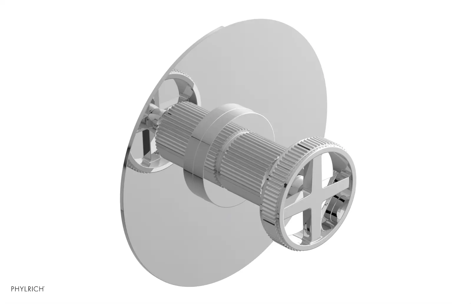 polished chrome shower trim