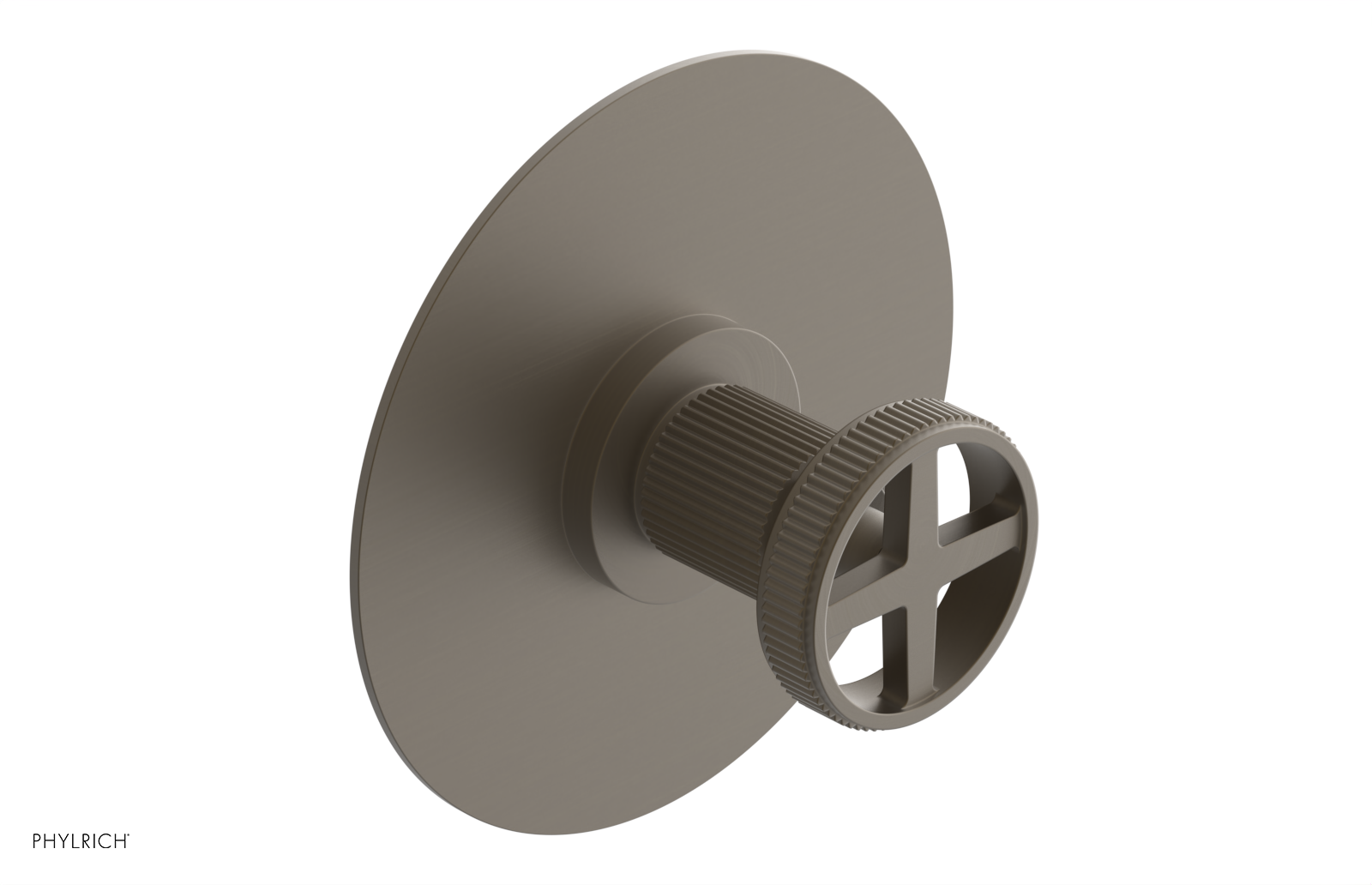 Phylrich Dustrie Grooved Thermostatic or Pressure Balance Shower Plate and Handle Trim