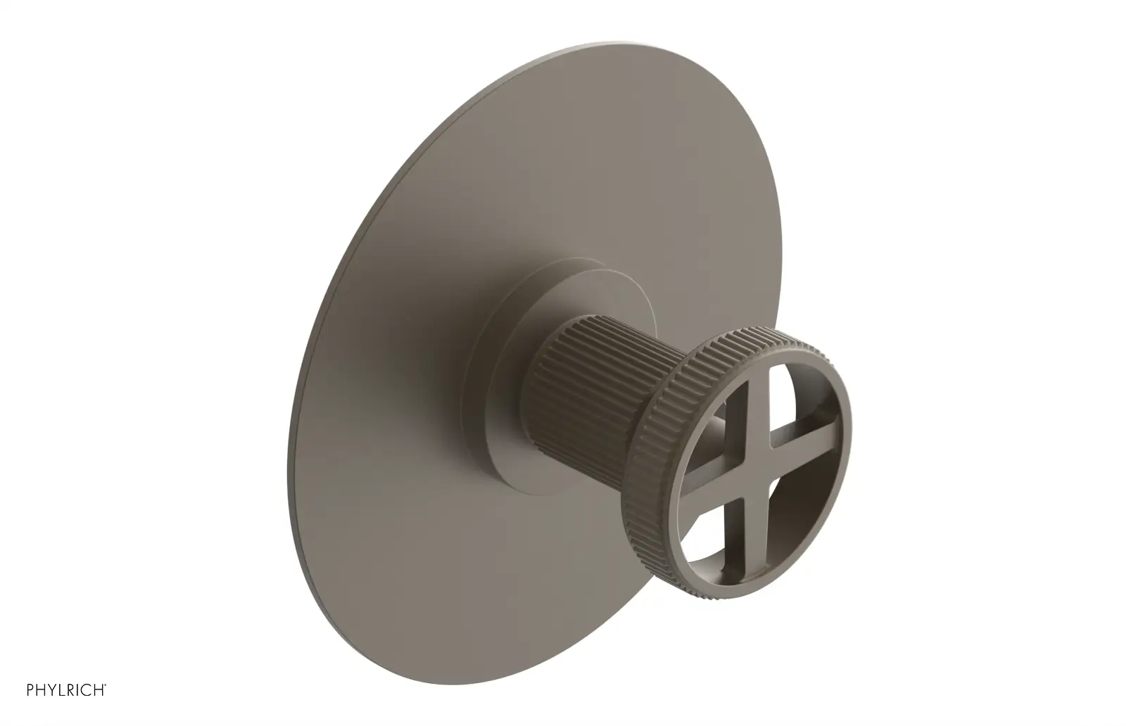 Phylrich Dustrie Grooved Thermostatic or Pressure Balance Shower Plate and Handle Trim by Phylrich