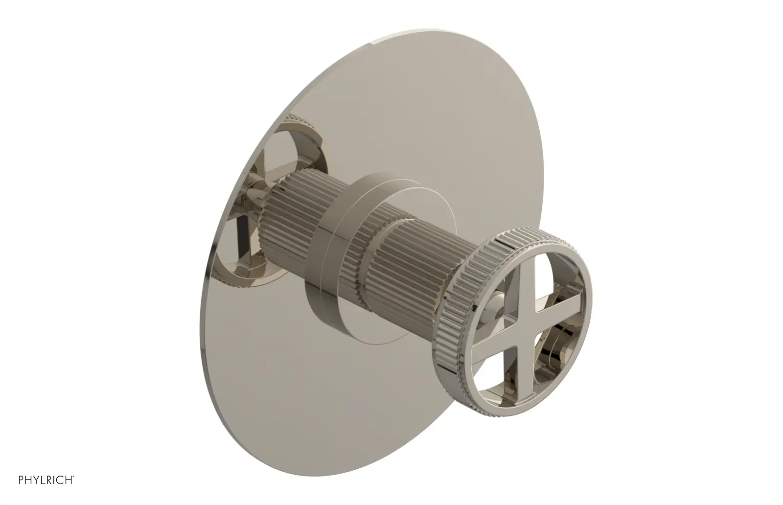 Phylrich Dustrie Grooved Thermostatic or Pressure Balance Shower Plate and Handle Trim by Phylrich