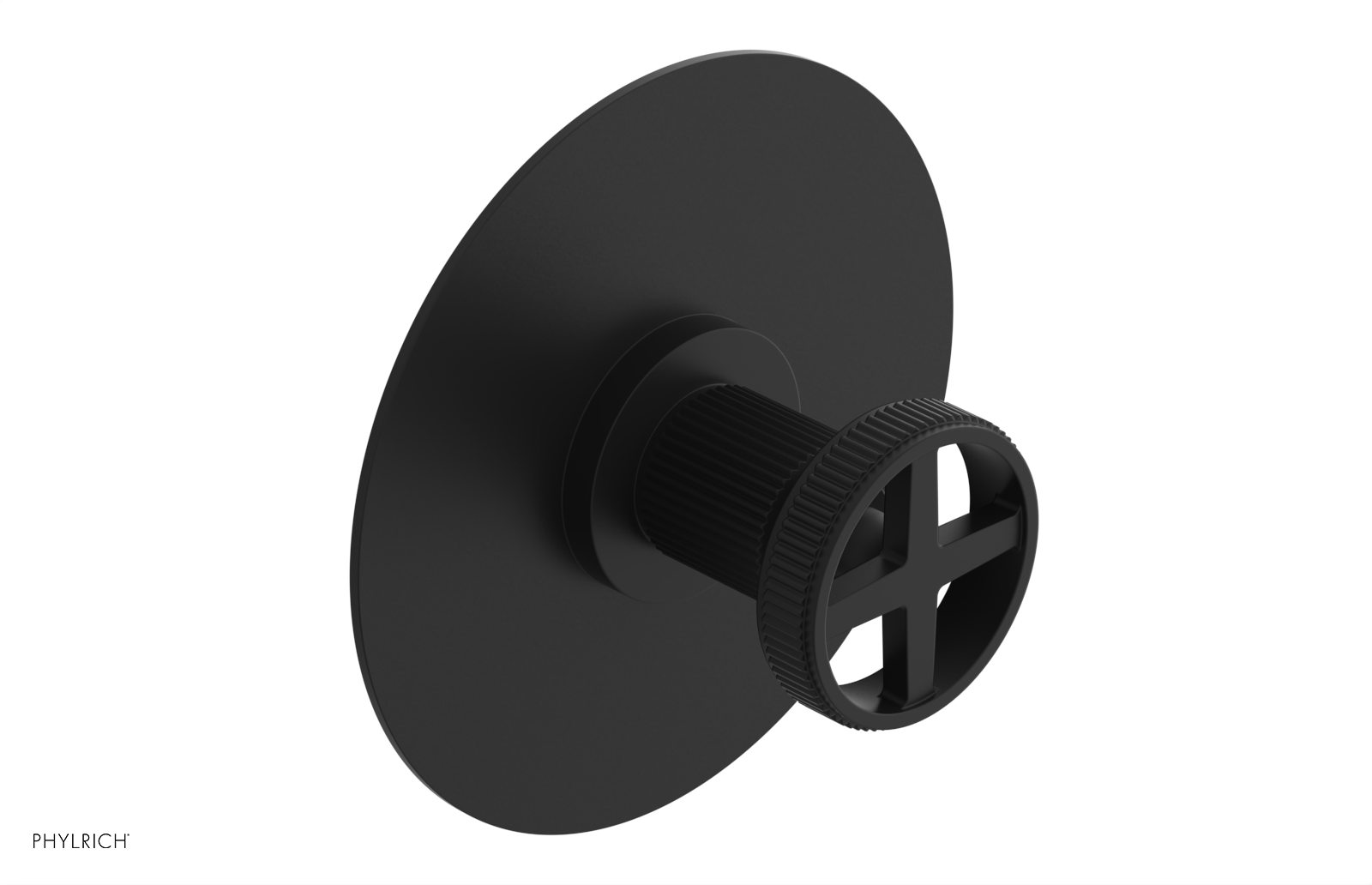 Phylrich Dustrie Grooved Thermostatic or Pressure Balance Shower Plate and Handle Trim