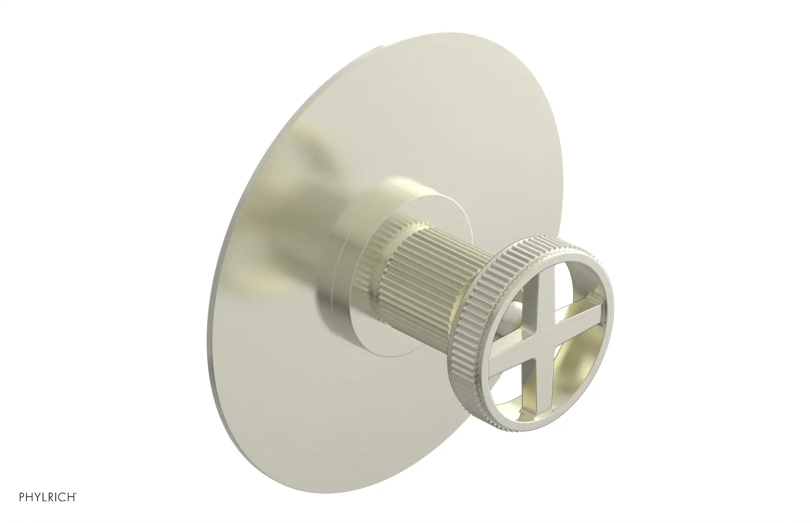 Phylrich Dustrie Grooved Thermostatic or Pressure Balance Shower Plate and Handle Trim by Phylrich