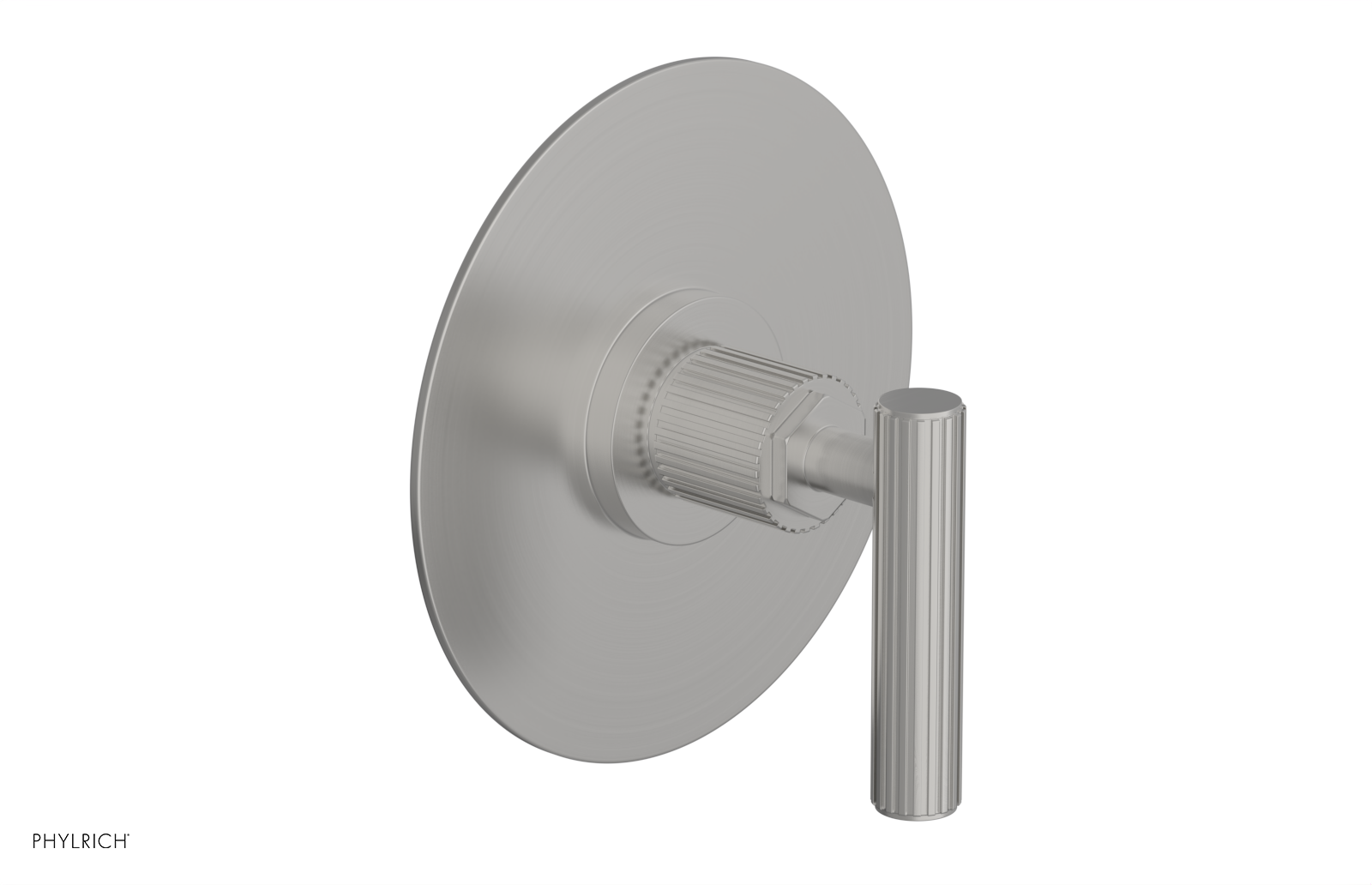 Phylrich Dustrie Grooved Thermostatic or Pressure Balance Shower Plate and Handle Trim