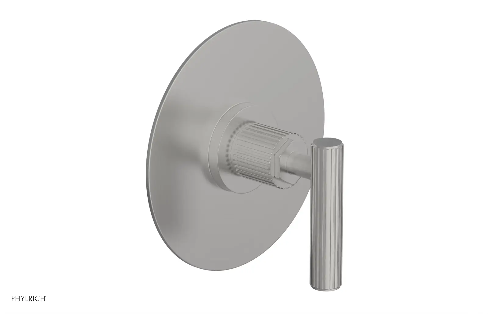 Phylrich Dustrie Grooved Thermostatic or Pressure Balance Shower Plate and Handle Trim by Phylrich