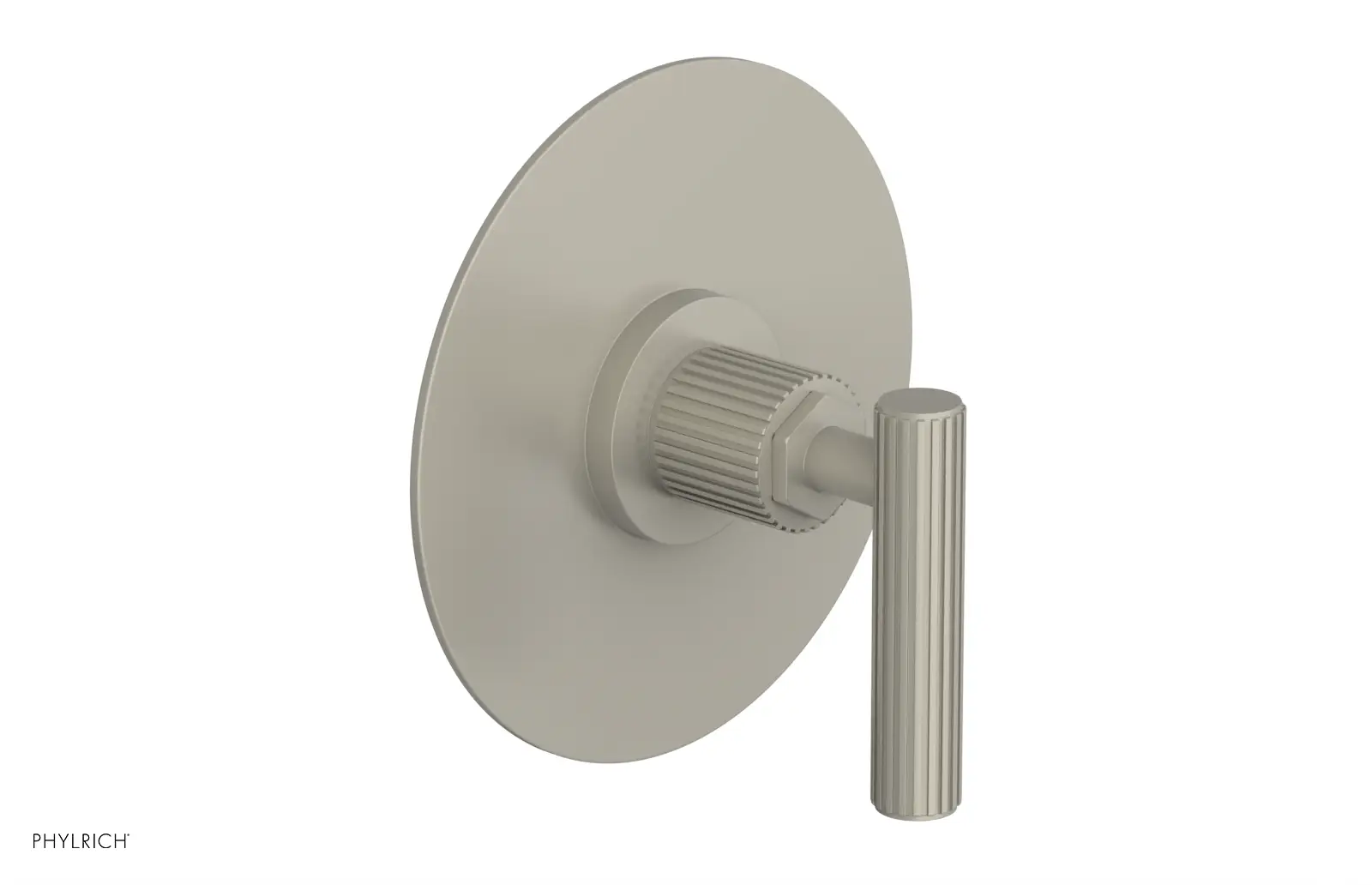 Phylrich Dustrie Grooved Thermostatic or Pressure Balance Shower Plate and Handle Trim by Phylrich