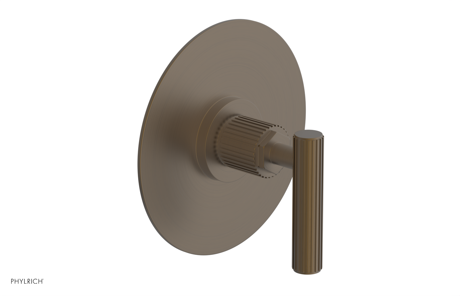Phylrich Dustrie Grooved Thermostatic or Pressure Balance Shower Plate and Handle Trim by Phylrich