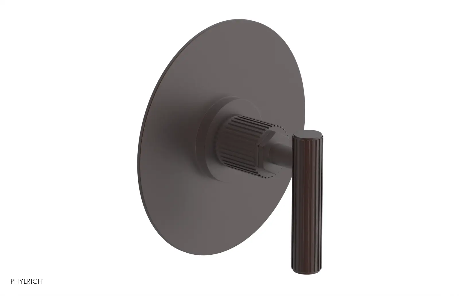Phylrich Dustrie Grooved Thermostatic or Pressure Balance Shower Plate and Handle Trim by Phylrich
