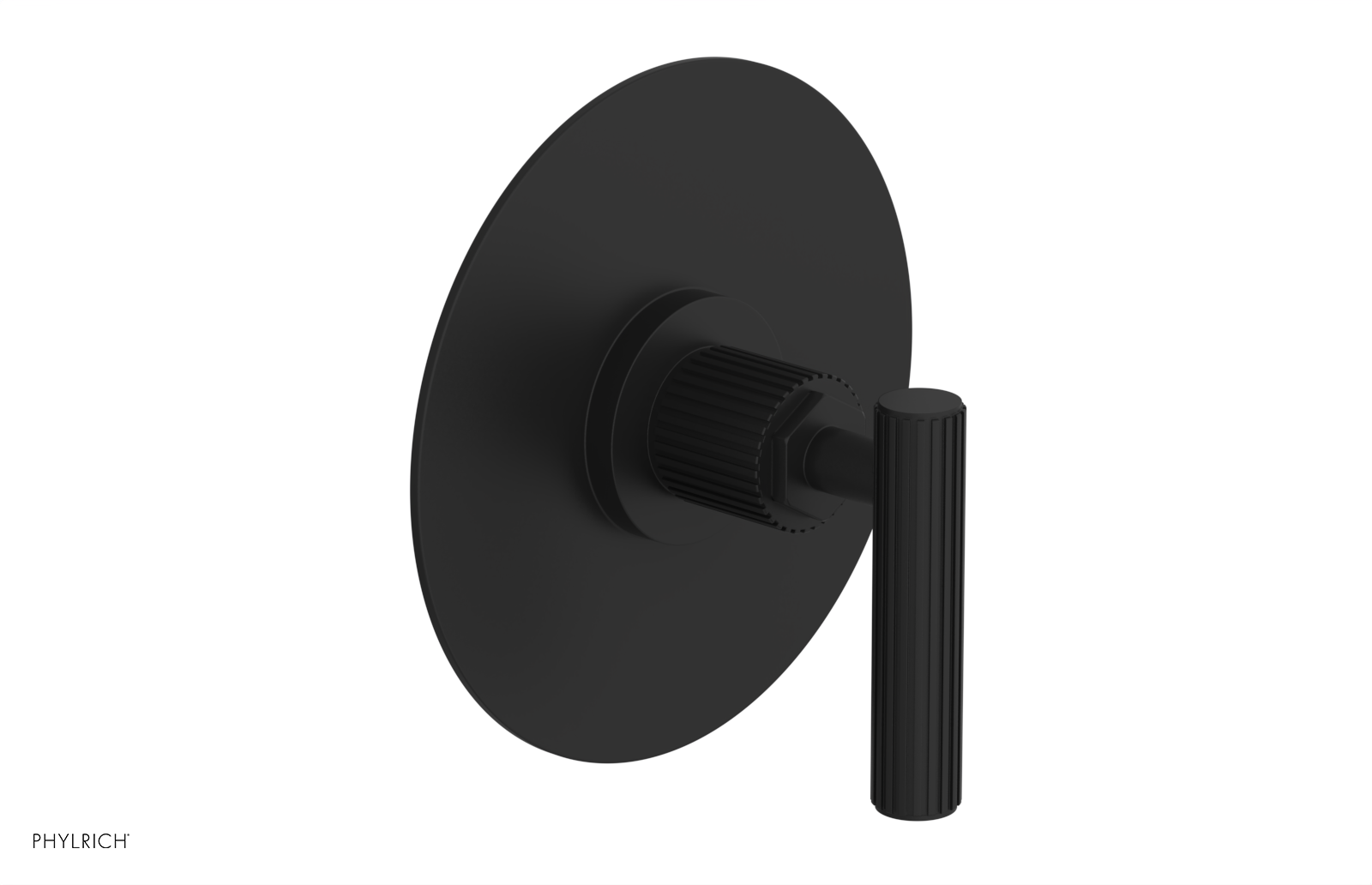 Phylrich Dustrie Grooved Thermostatic or Pressure Balance Shower Plate and Handle Trim