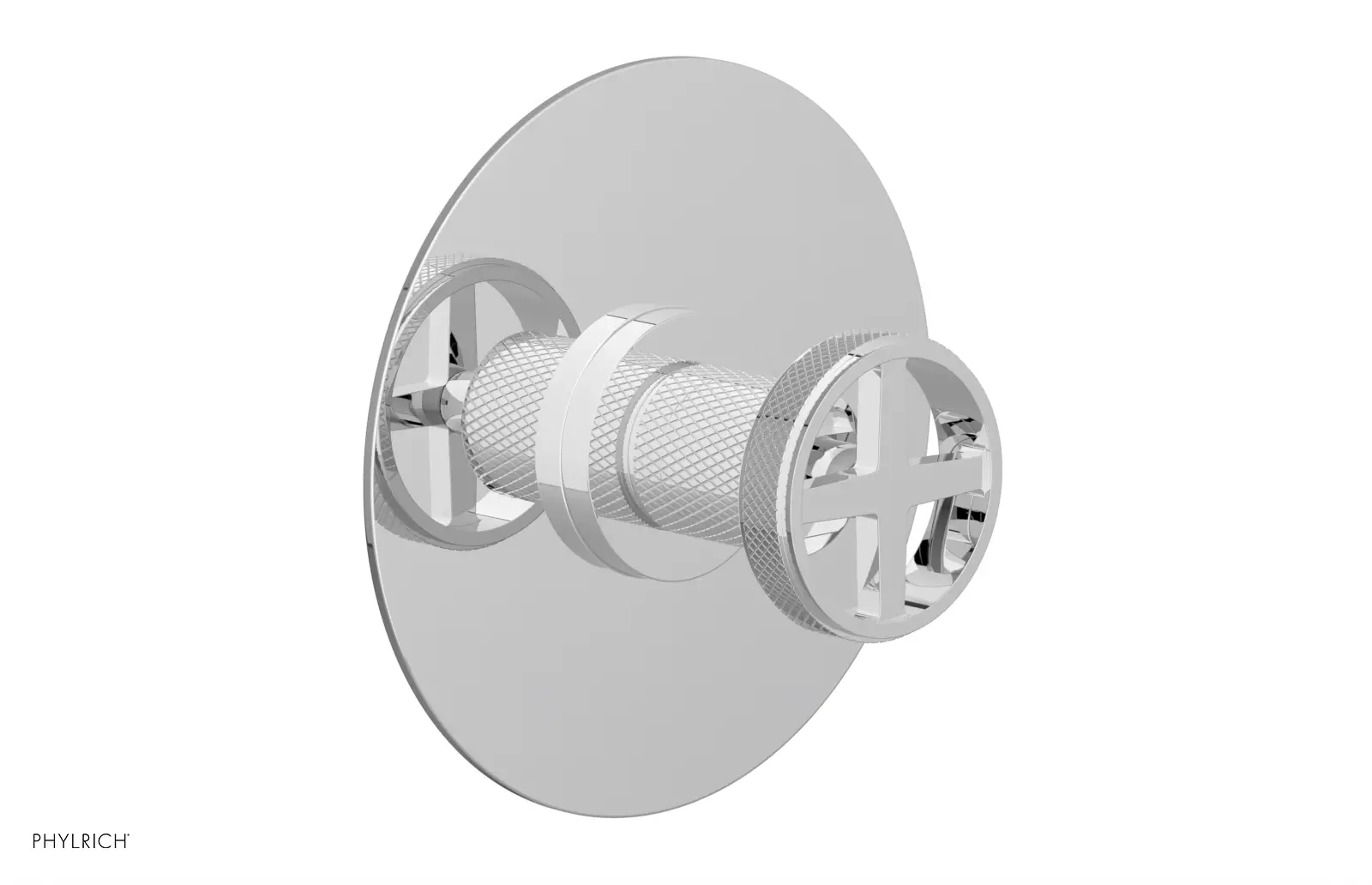 polished chrome shower trim