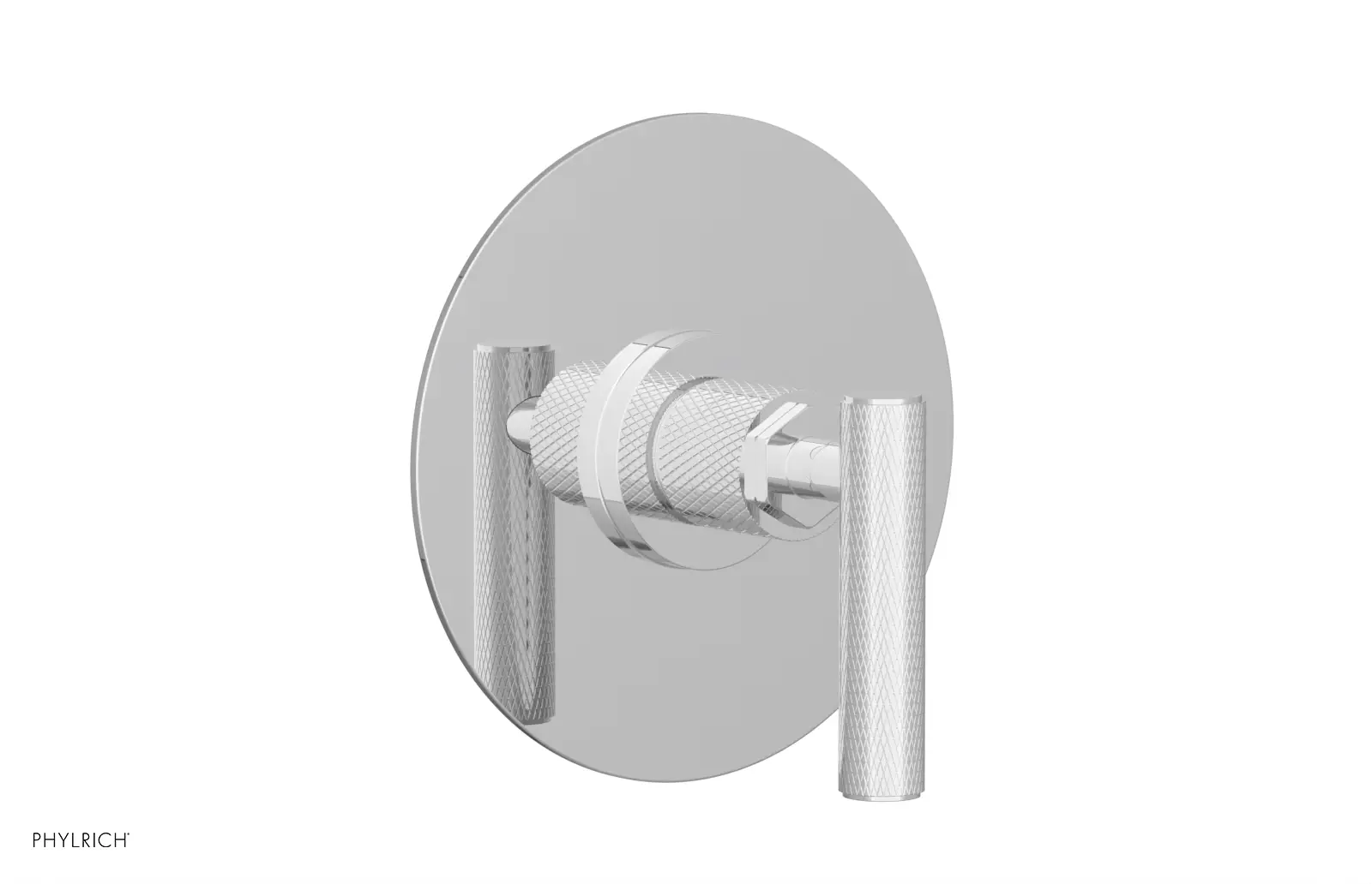 polished chrome shower trim