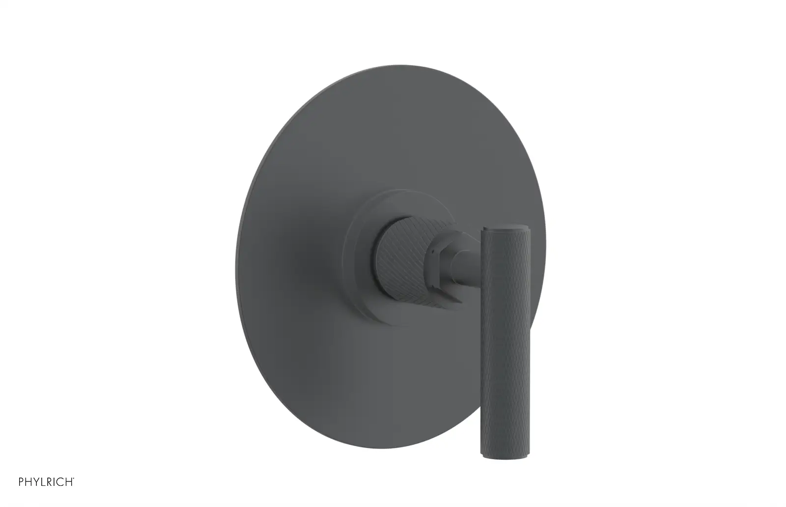 Phylrich Dustrie Knurled Thermostatic or Pressure Balance Shower Plate and Handle Trim by Phylrich