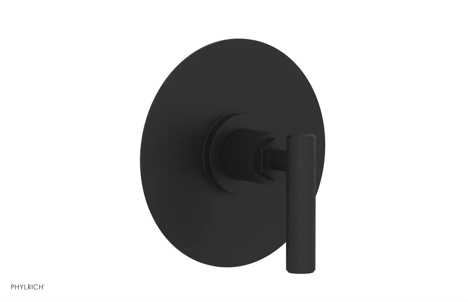 Phylrich Dustrie Knurled Thermostatic or Pressure Balance Shower Plate and Handle Trim by Phylrich