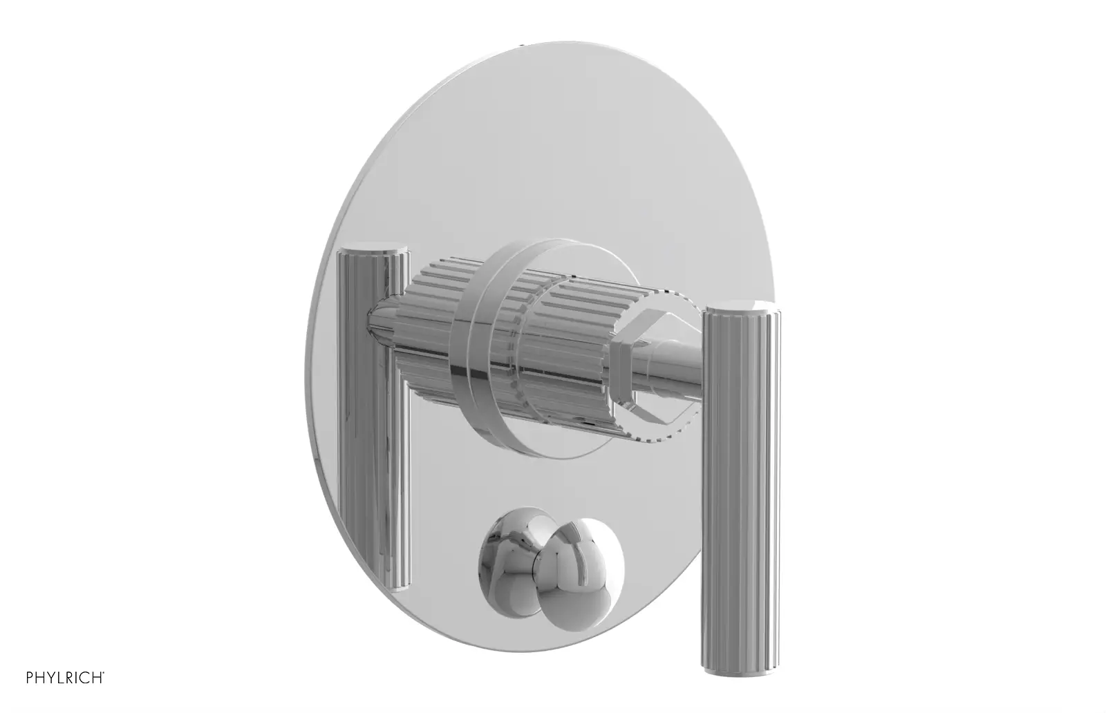 polished chrome shower trim