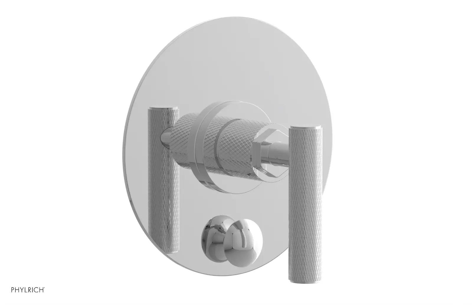 polished chrome shower trim
