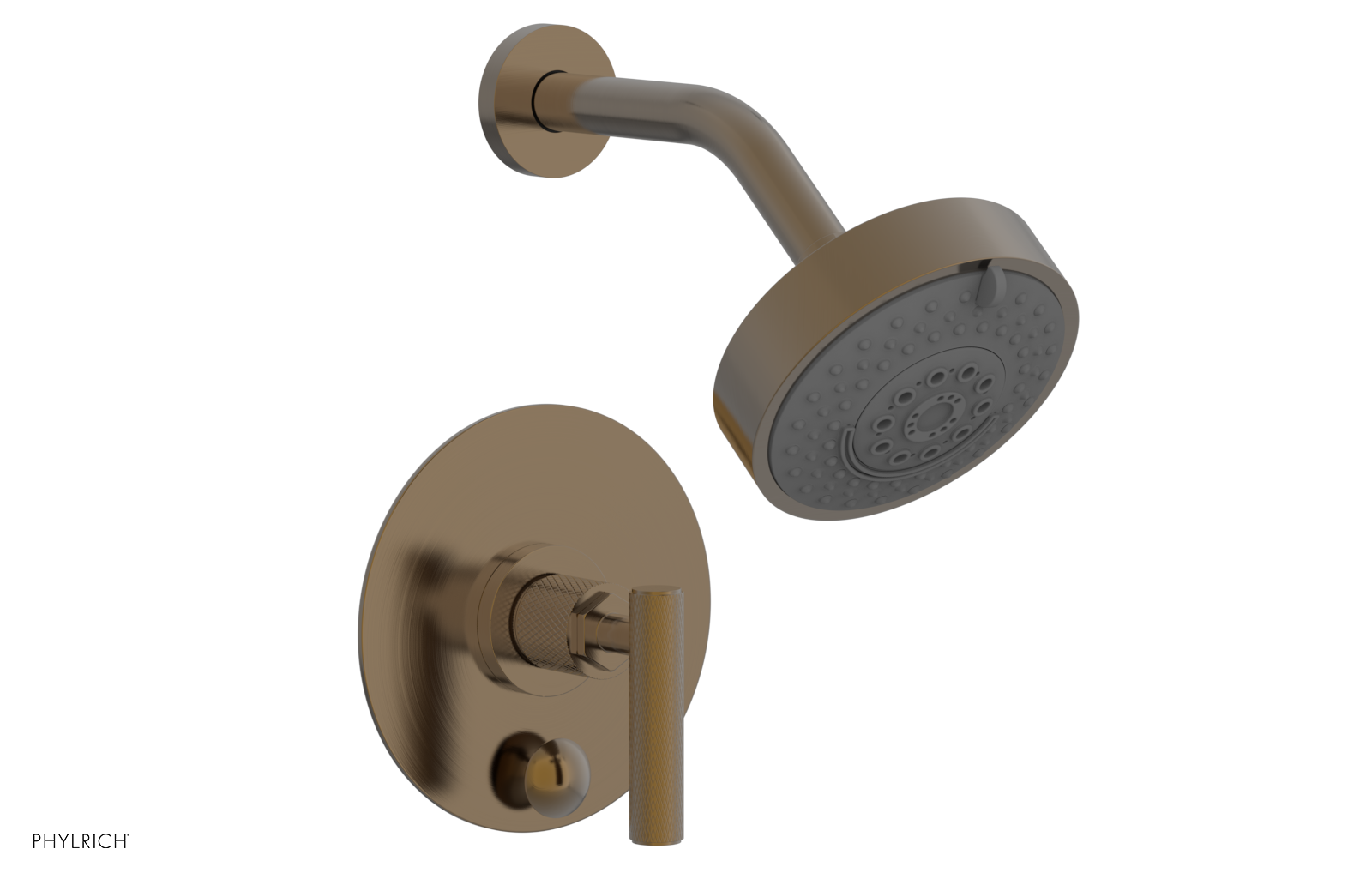 Phylrich Dustrie Pressure Balance Shower and Diverter Set with Lever Handle