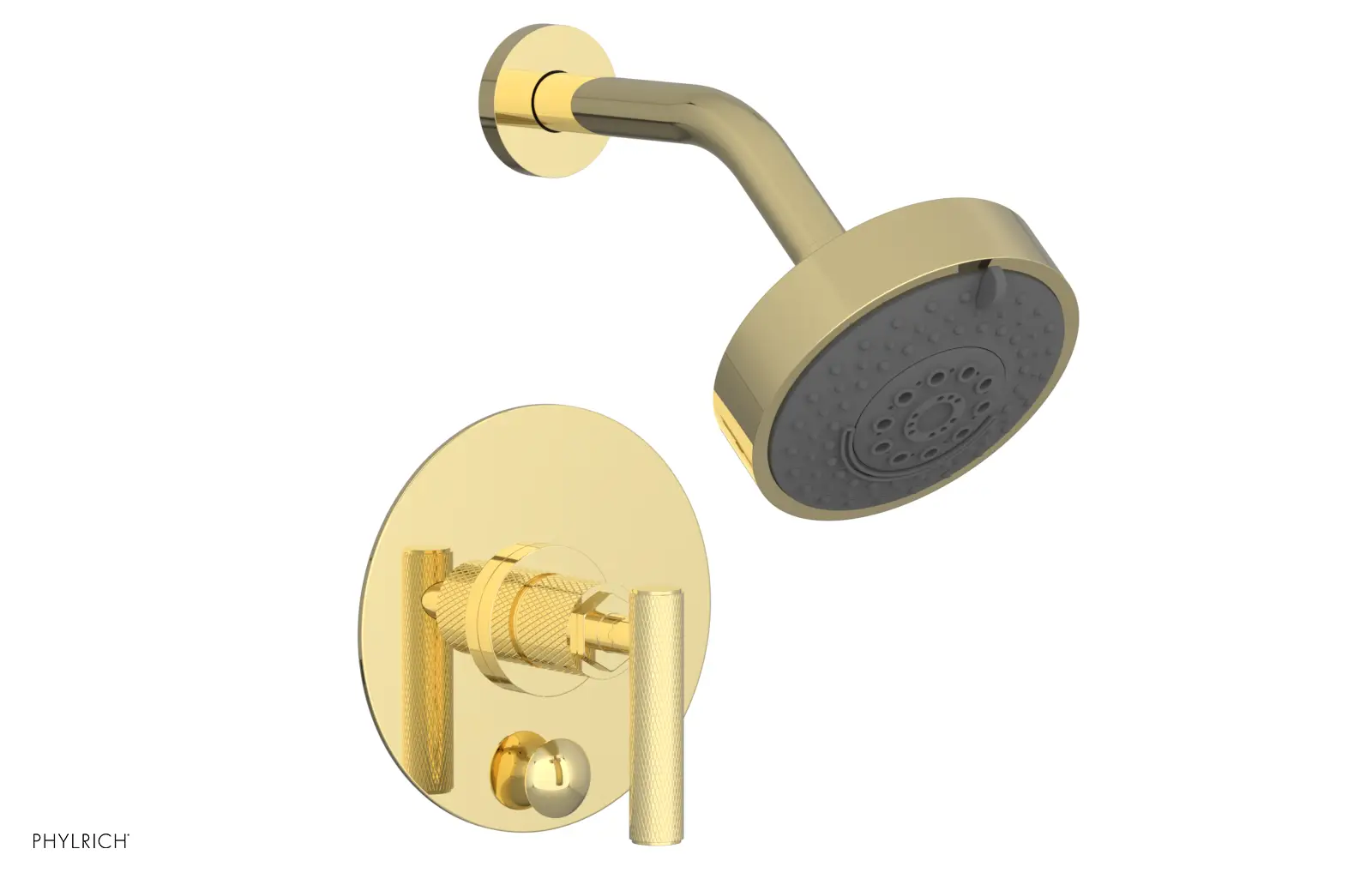 Phylrich Dustrie Pressure Balance Shower and Diverter Set with Lever Handle by Phylrich