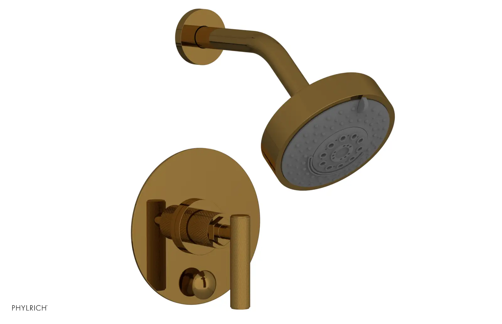Phylrich Dustrie Pressure Balance Shower and Diverter Set with Lever Handle by Phylrich