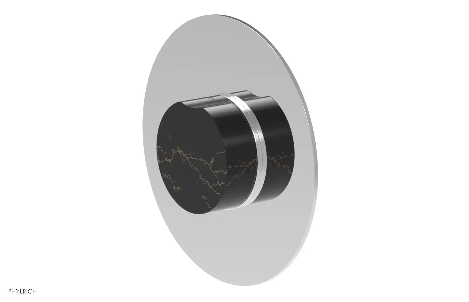 polished chrome shower plate