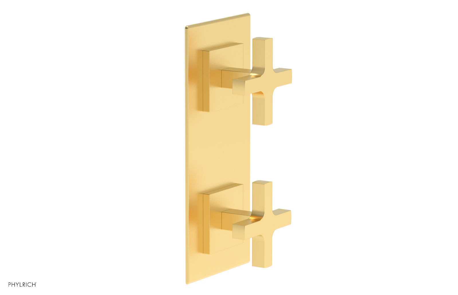 Phylrich CROI Thermostatic Valve with Volume Control or Diverter - Cross Handles