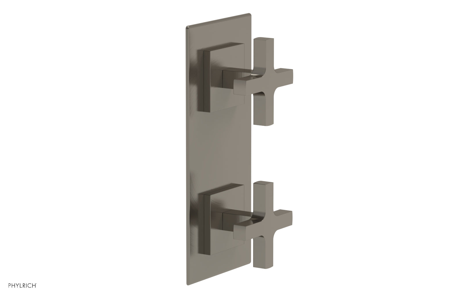 Phylrich CROI Thermostatic Valve with Volume Control or Diverter - Cross Handles