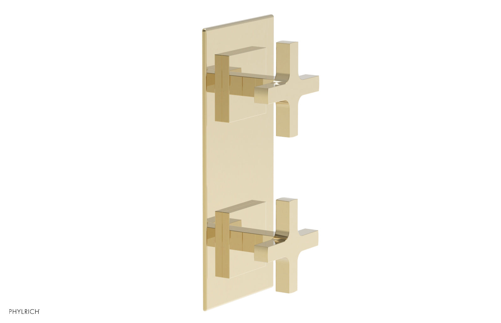 Phylrich CROI Thermostatic Valve with Volume Control or Diverter - Cross Handles