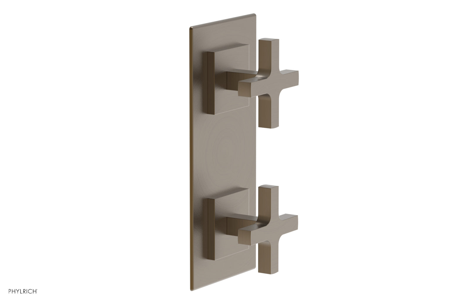 Phylrich CROI Thermostatic Valve with Volume Control or Diverter - Cross Handles