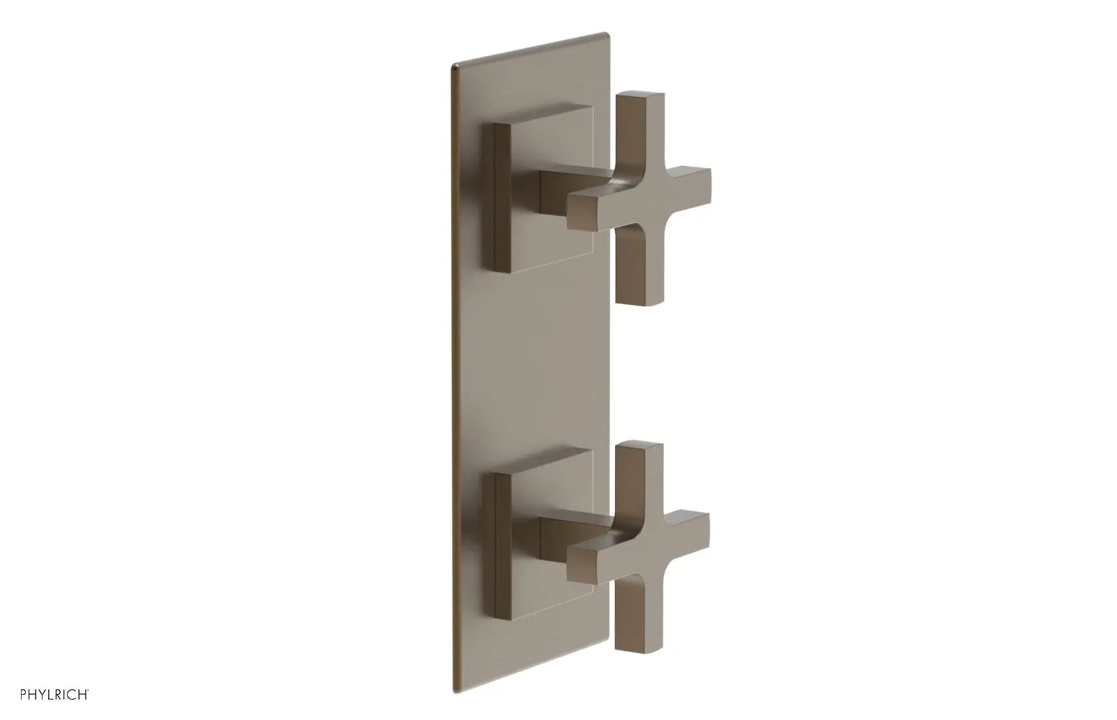 Phylrich CROI Thermostatic Valve with Volume Control or Diverter - Cross Handles by Phylrich
