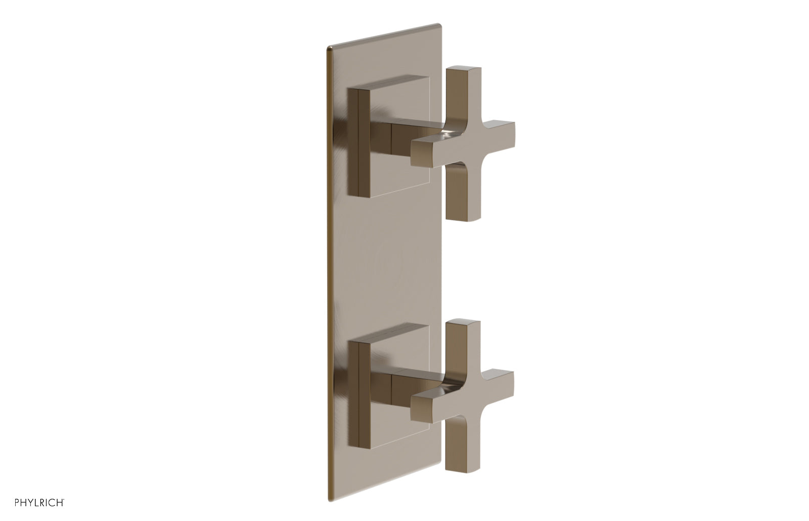 Phylrich CROI Thermostatic Valve with Volume Control or Diverter - Cross Handles