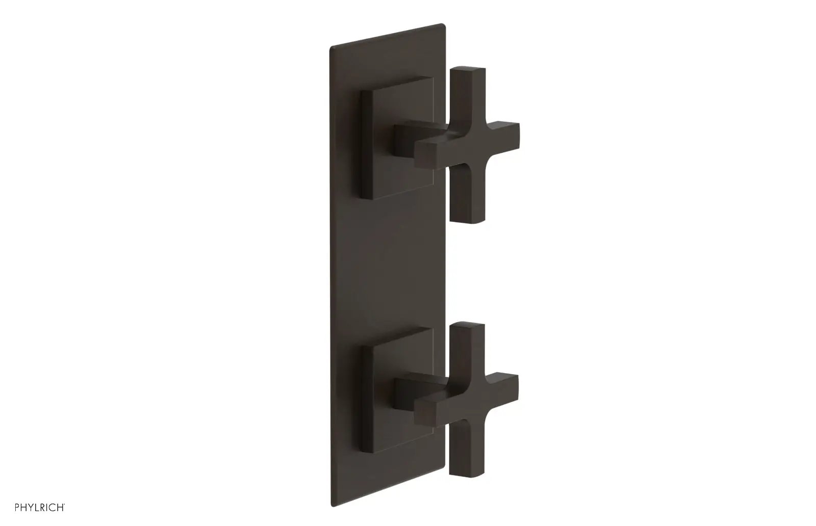 Phylrich CROI Thermostatic Valve with Volume Control or Diverter - Cross Handles by Phylrich