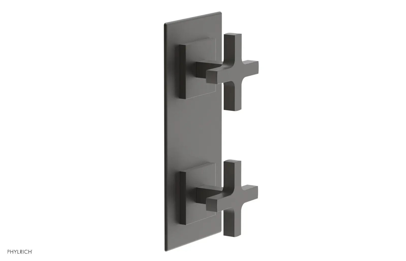 Phylrich CROI Thermostatic Valve with Volume Control or Diverter - Cross Handles by Phylrich