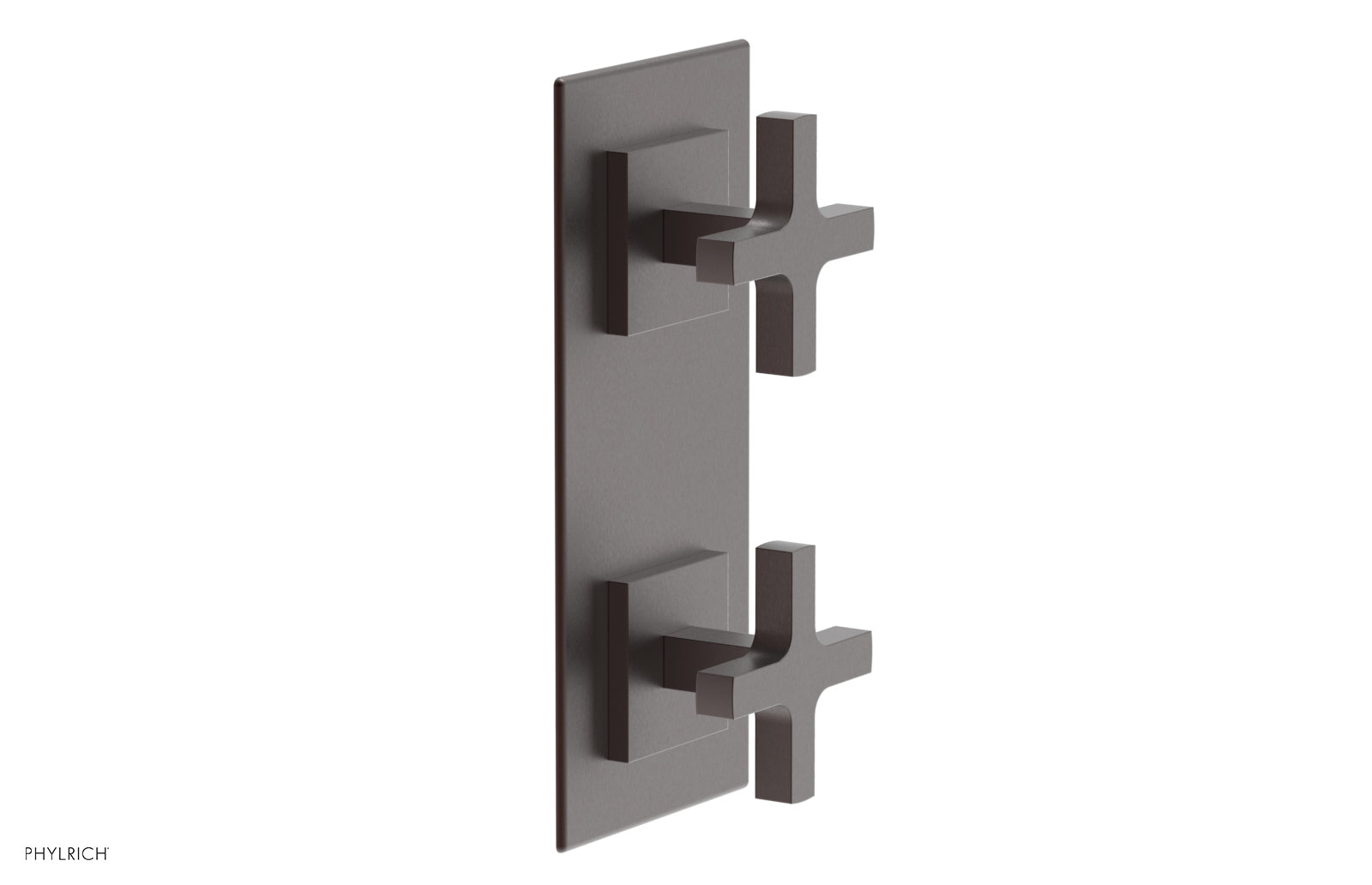 Phylrich CROI Thermostatic Valve with Volume Control or Diverter - Cross Handles by Phylrich