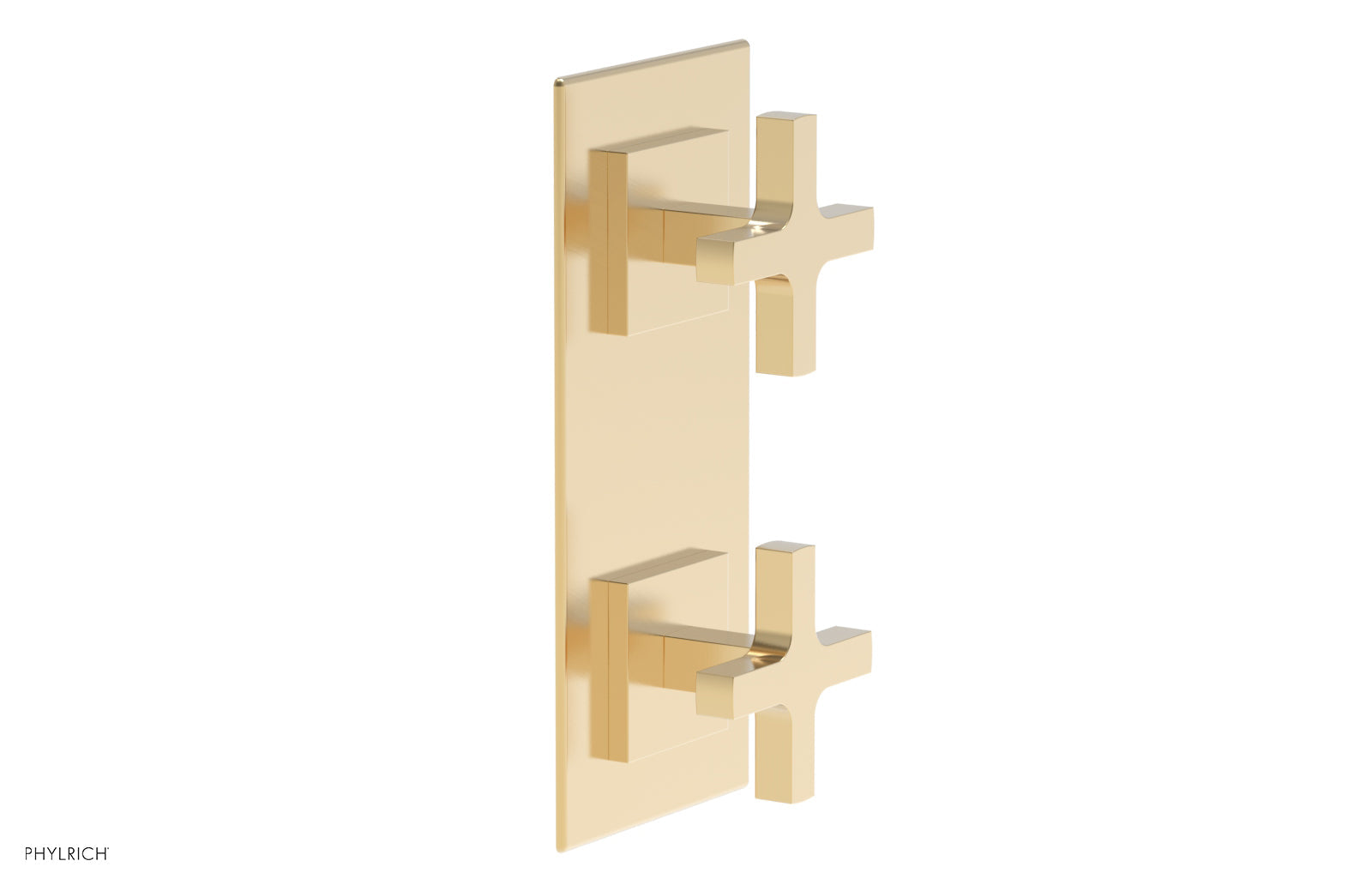 Phylrich CROI Thermostatic Valve with Volume Control or Diverter - Cross Handles