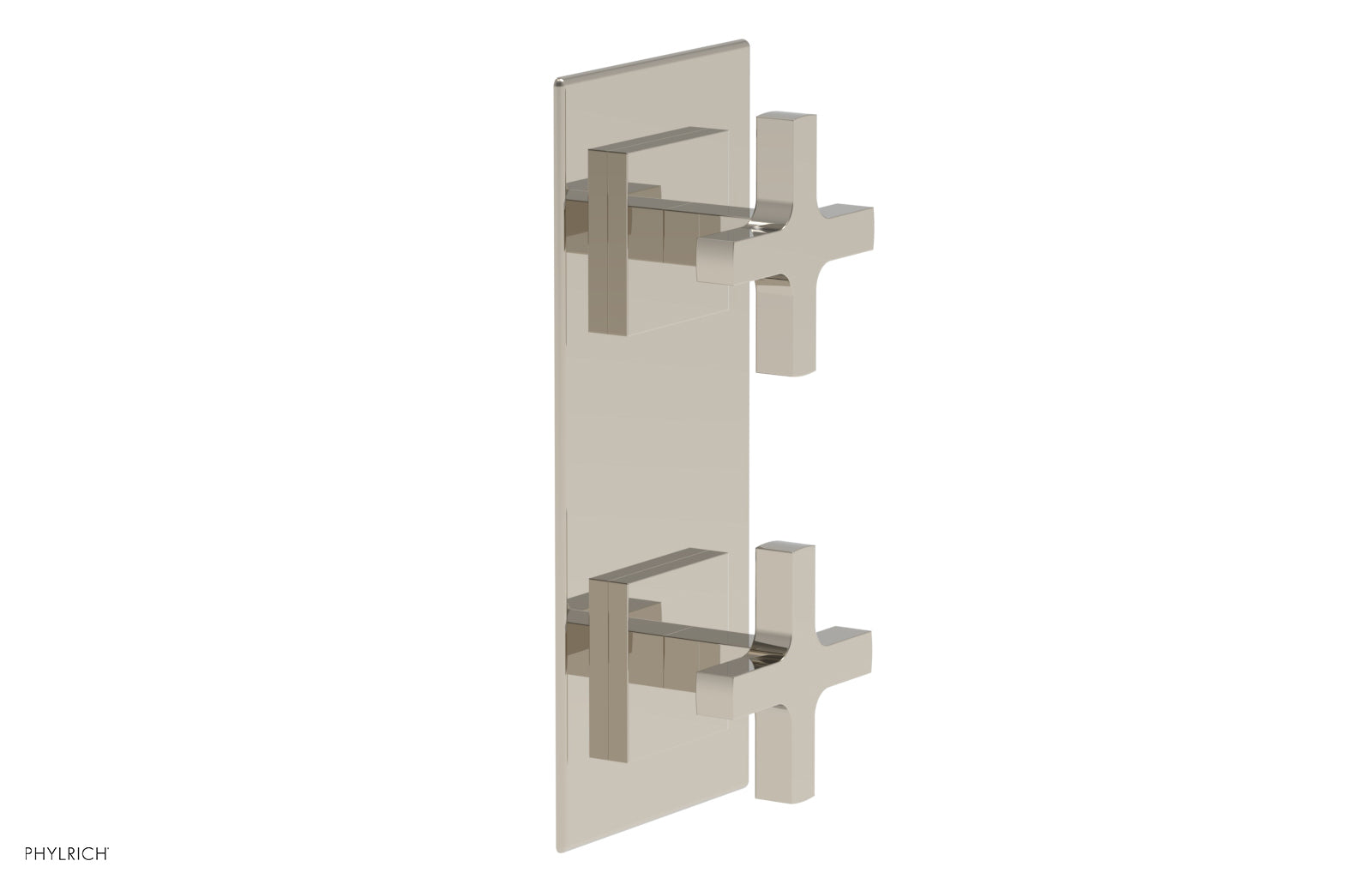 Phylrich CROI Thermostatic Valve with Volume Control or Diverter - Cross Handles