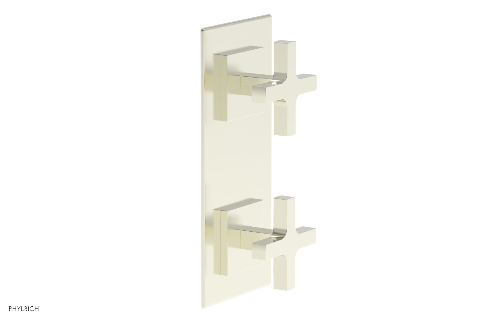 Phylrich CROI Thermostatic Valve with Volume Control or Diverter - Cross Handles