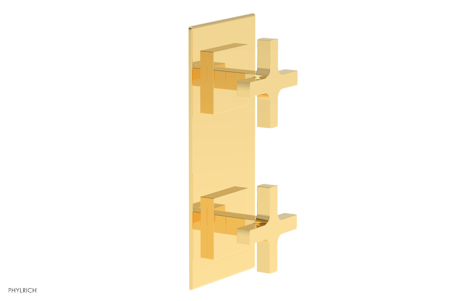 Phylrich CROI Thermostatic Valve with Volume Control or Diverter - Cross Handles by Phylrich
