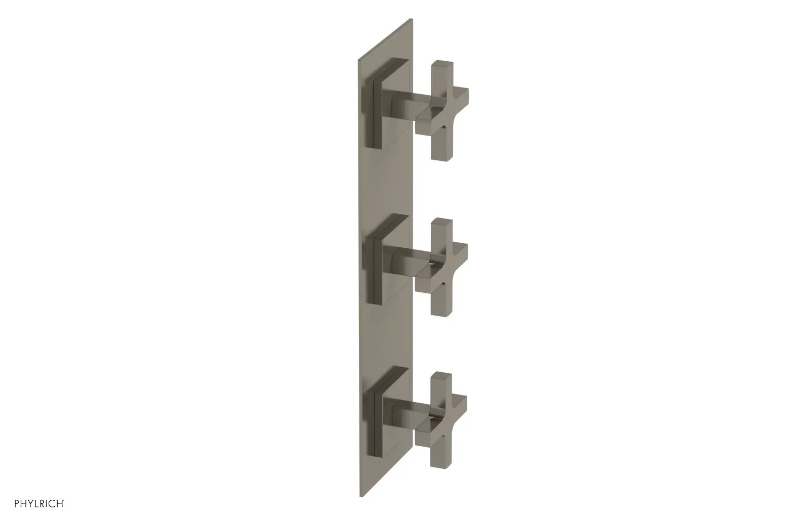 Phylrich CROI Thermostatic Valve with Two Volume Control - Cross Handles by Phylrich