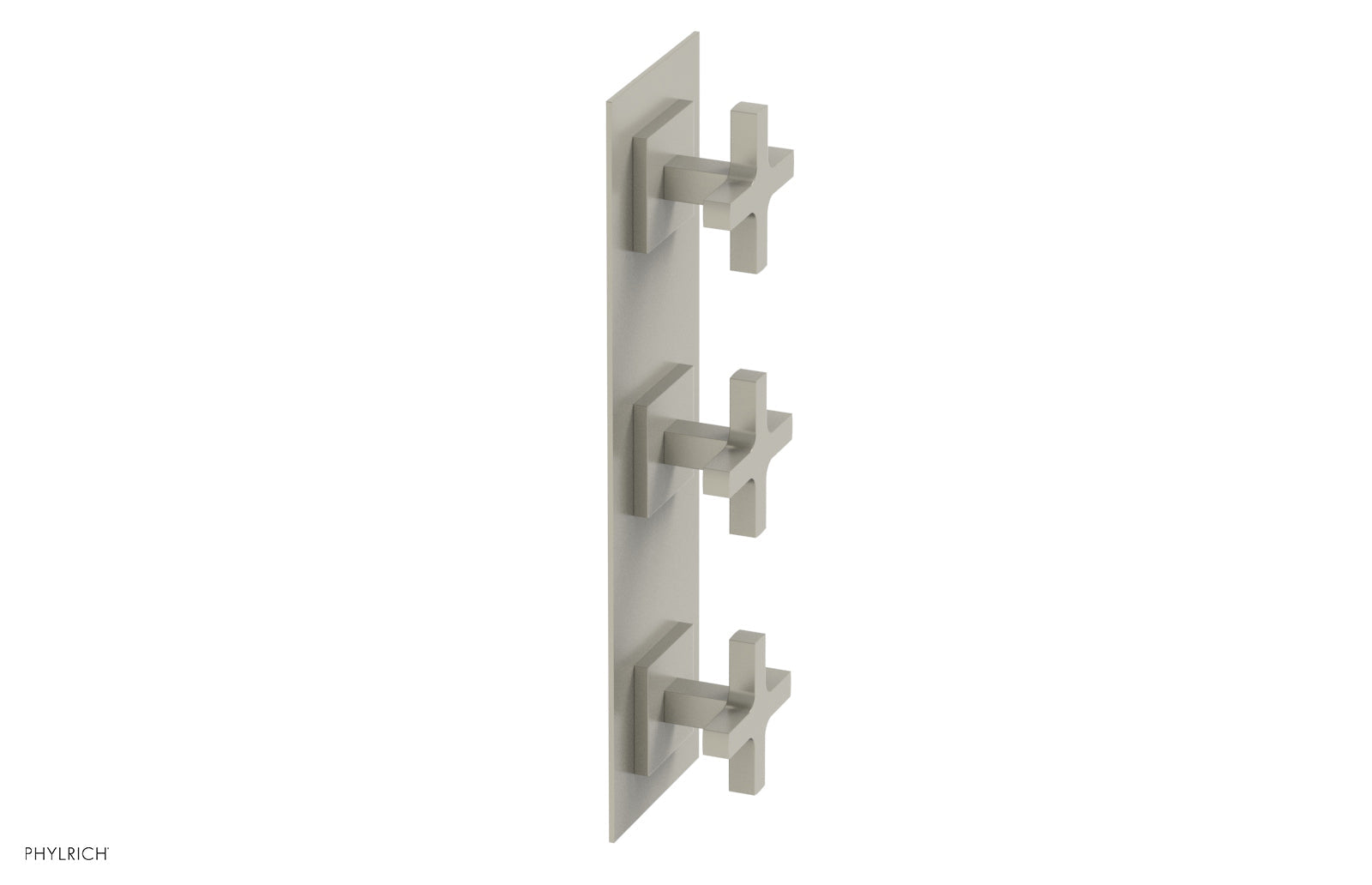 Phylrich CROI Thermostatic Valve with Two Volume Control - Cross Handles