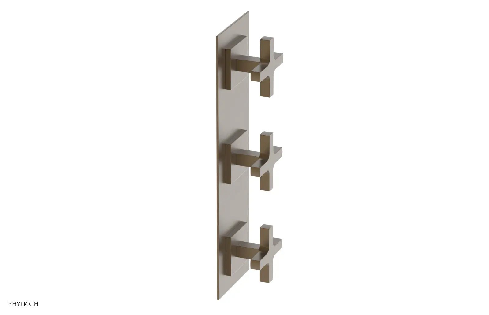 Phylrich CROI Thermostatic Valve with Two Volume Control - Cross Handles by Phylrich