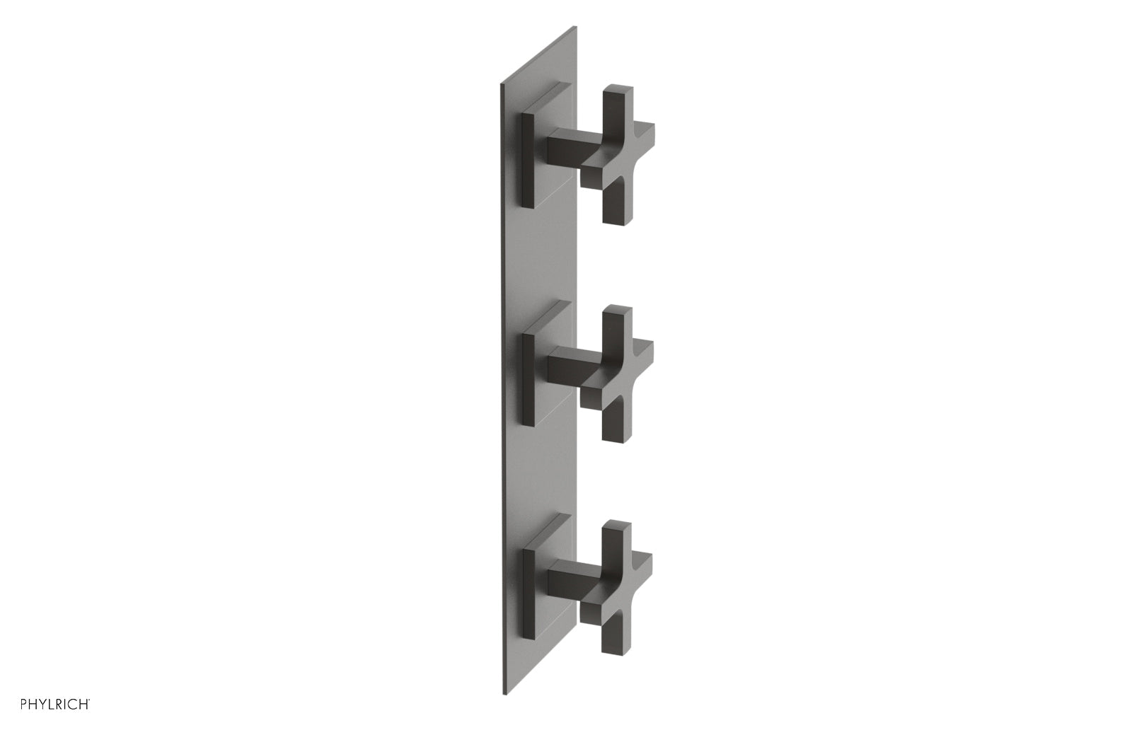 Phylrich CROI Thermostatic Valve with Two Volume Control - Cross Handles by Phylrich