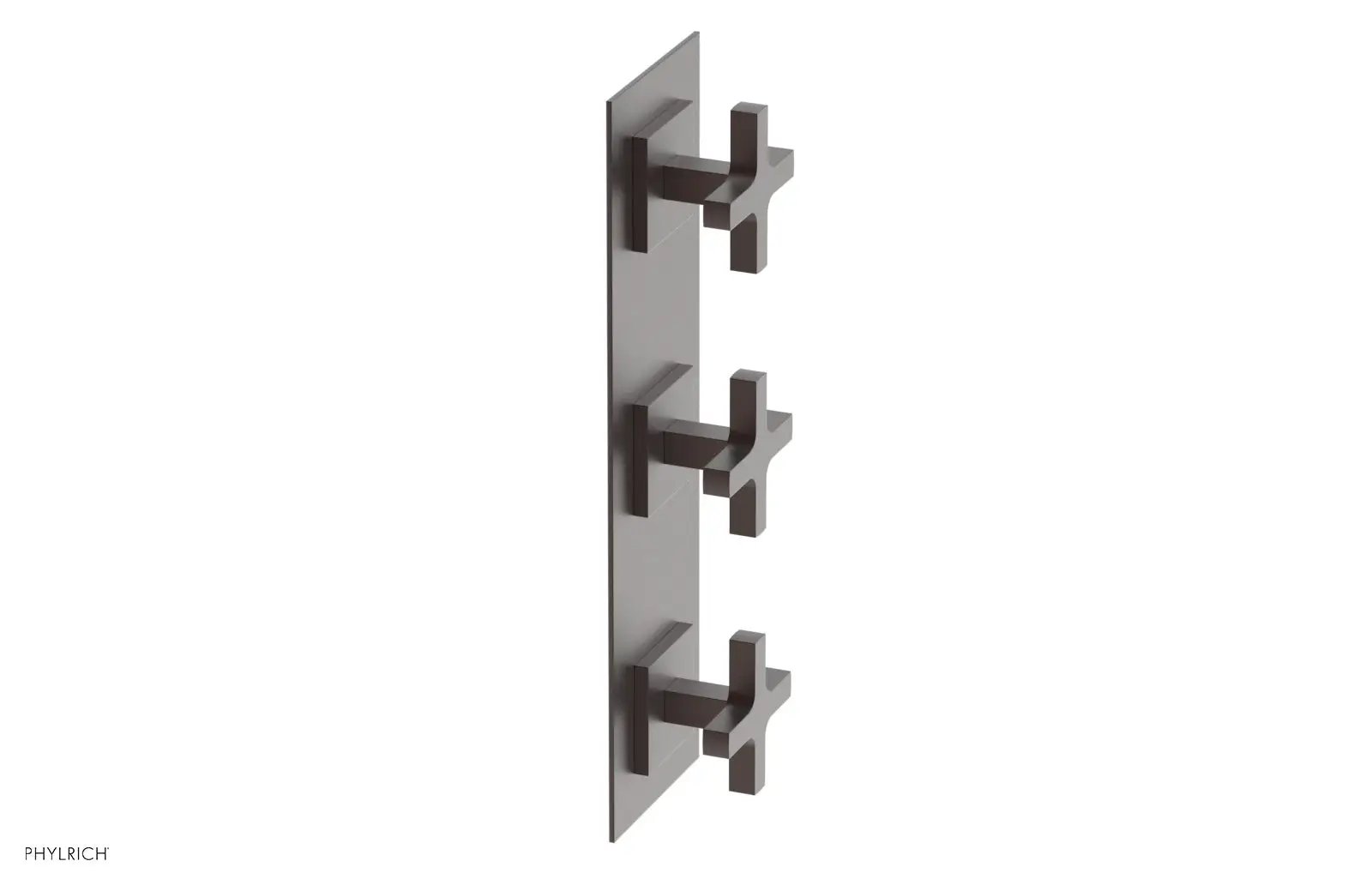 Phylrich CROI Thermostatic Valve with Two Volume Control - Cross Handles by Phylrich